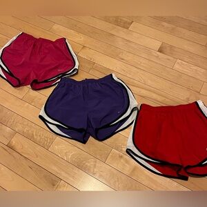 Red, Purple, and Pink Athletic Shorts Set Nike Dri-Fit